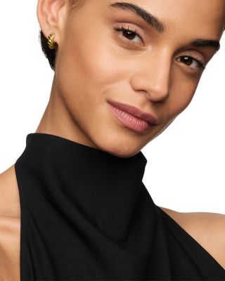 Sculpted Cable Hoop Earrings in 18K Yellow Gold, 14.4mm