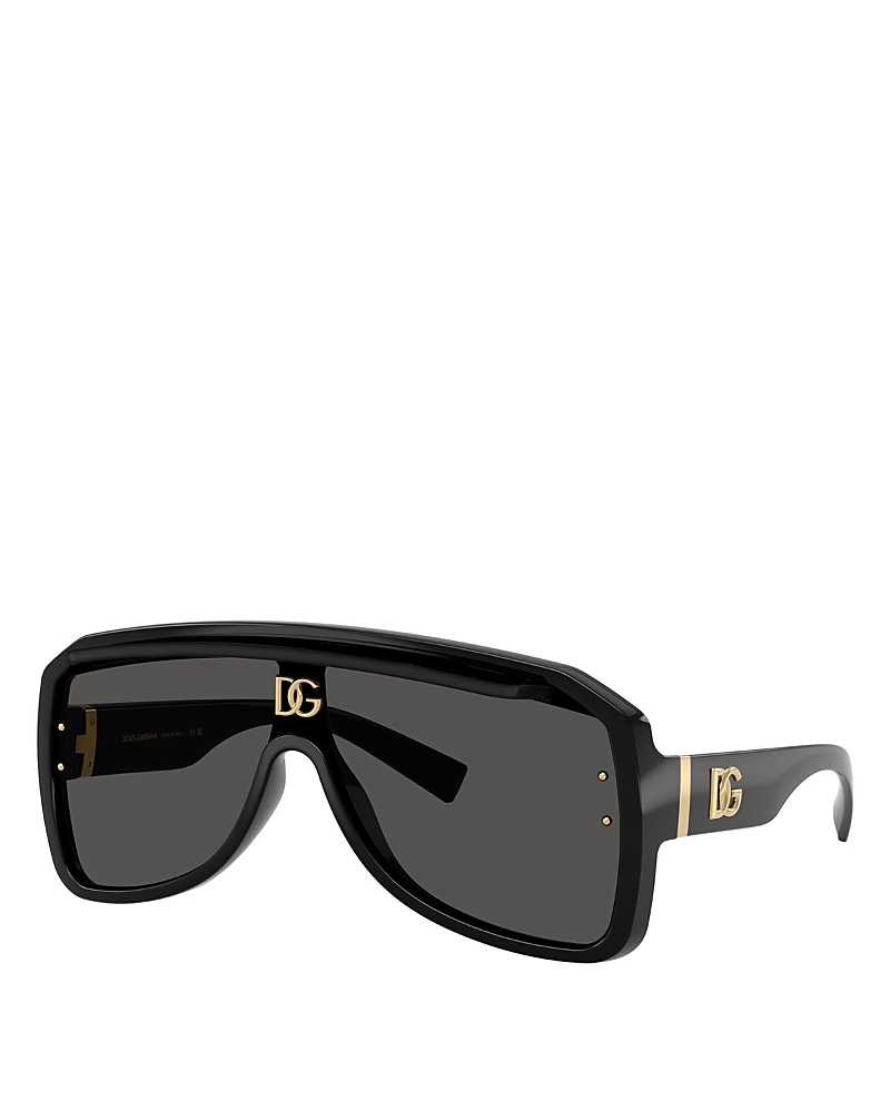 Dolce & Gabbana Aviator Shield Sunglasses, 138mm