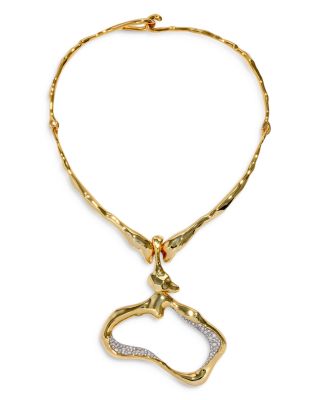 Solanales Crystal Modernist Collar Pendant Necklace