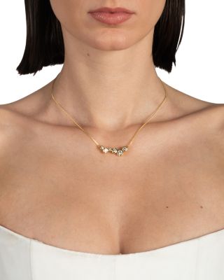 Asterales Cubic Zirconia Constellation Collar Necklace, 16-18" 