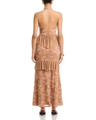Athens Crochet Lace Maxi Dress