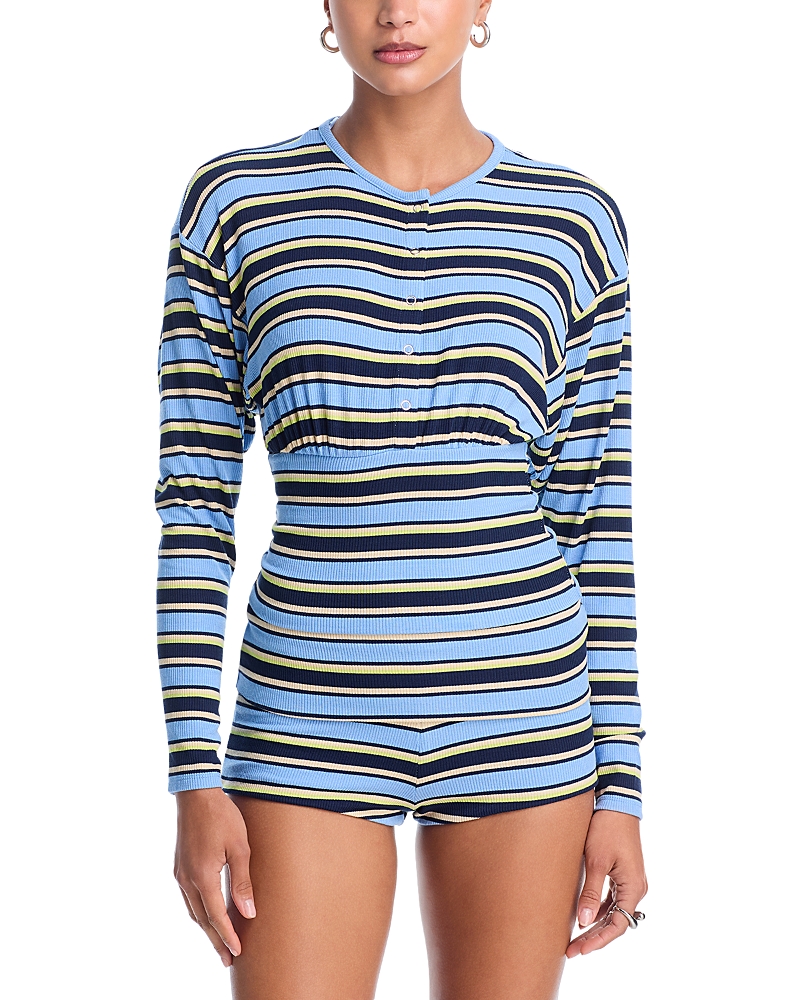 Afrm Selma Stripe Cardigan