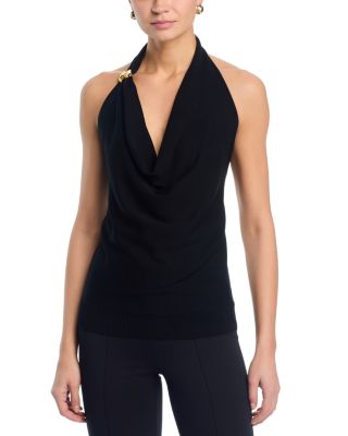 Lucy Paris Kali Twist Tank Top In Black