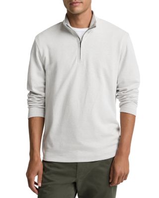 Cotton Blend Double Quarter Zip