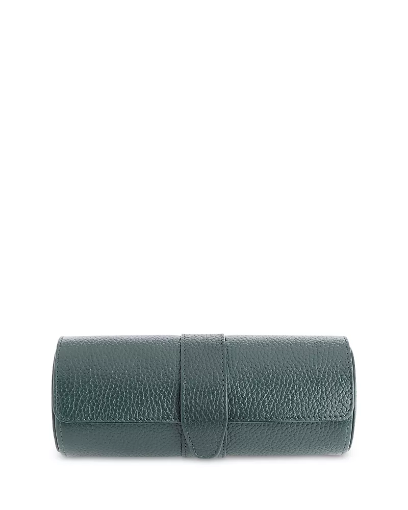 Royce New York Suede Lined Travel Watch Roll