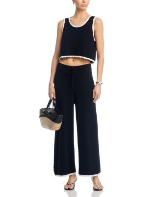 Teddy Diamond Knit Cropped Pants