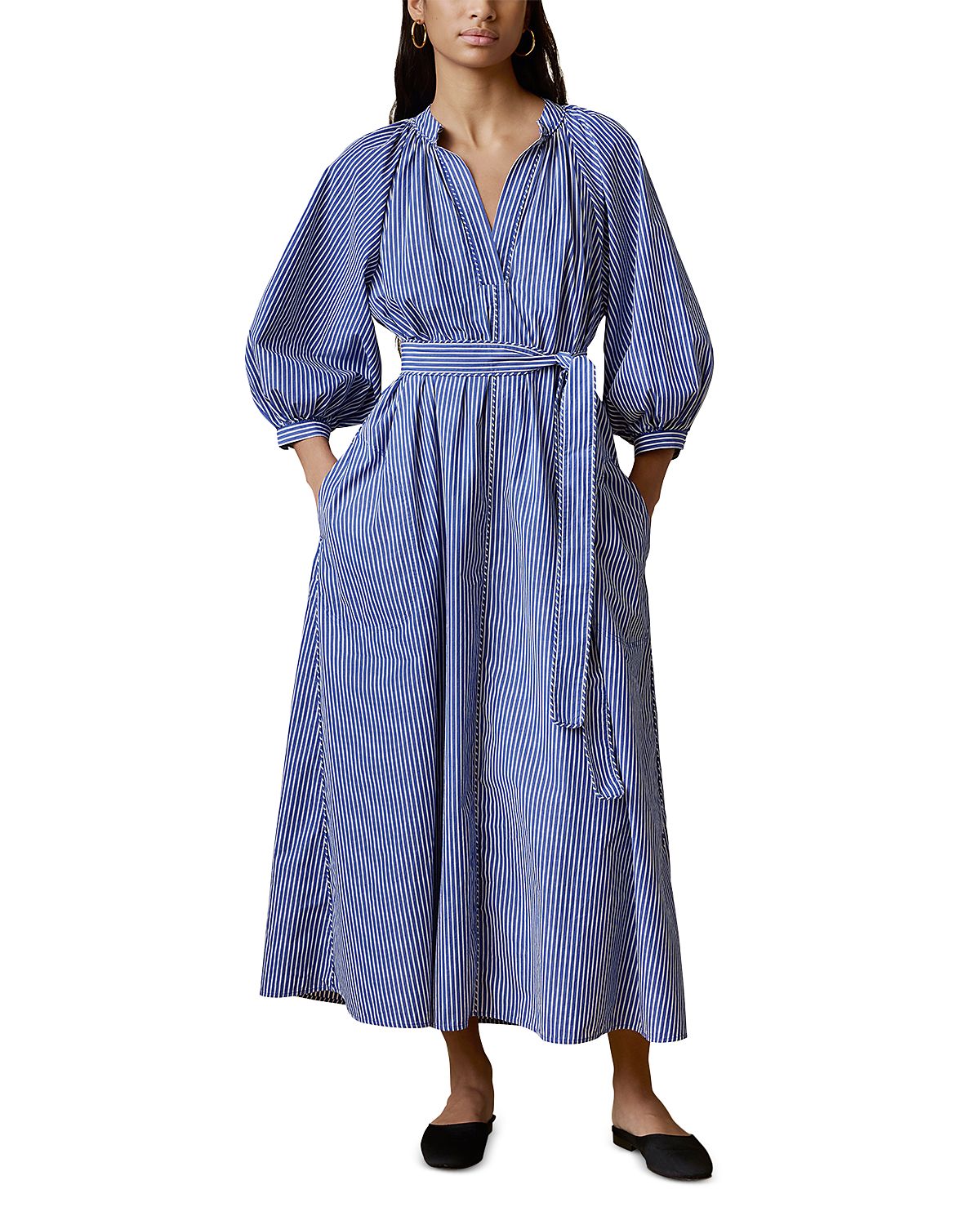 Faherty Coastal Poplin Kaia Dress