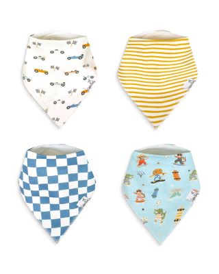 Boys' Speedster Bandana Bib, 4 Pack - Baby