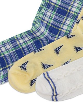 Boys' Sailing Bear Socks, 3 Pack - Little Kid, Big Kid