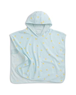 Unisex Lemon Print Bath Poncho - Baby