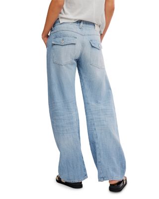 Highland Low Rise Bowed Jeans in Art School