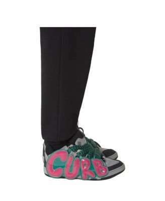  Unisex Curb Patch Sneakers In Leather