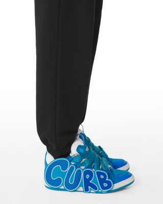  Unisex Curb Patch Sneakers In Leather