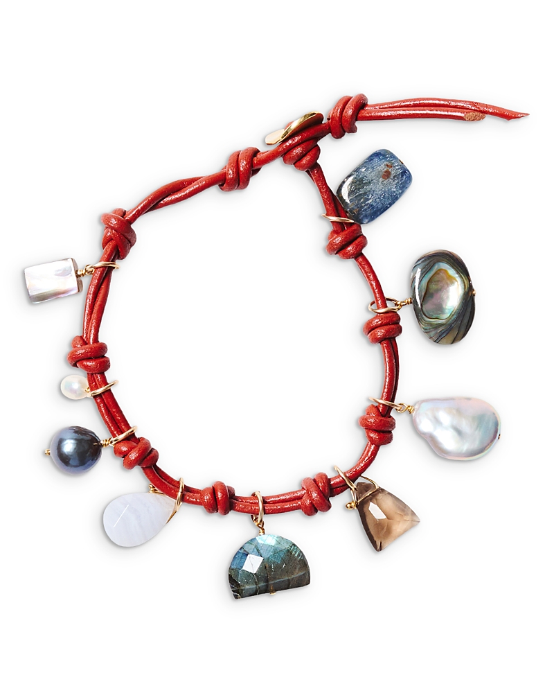 Chan Luu Multi Gemstone Charm Bracelet