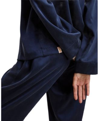 Silk Long Sleeve Pant Set