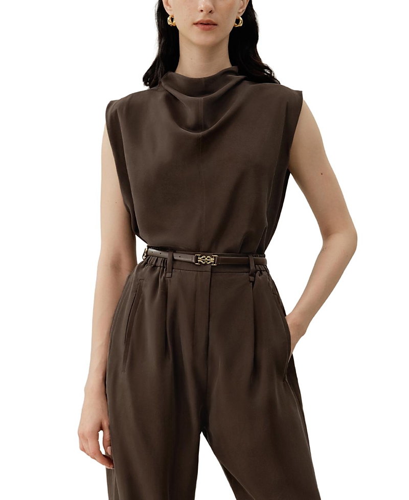 Lilysilk Sand Wash Silk Habotai Sleeveless Top