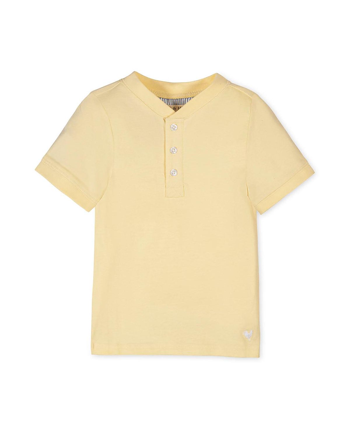 Hope & Henry Boys' Organic Short Sleeve Henley Tee - Little Kid