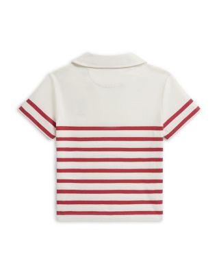 Boys' Polo Bear Striped Cotton Polo Shirt - Little Kid, Big Kid