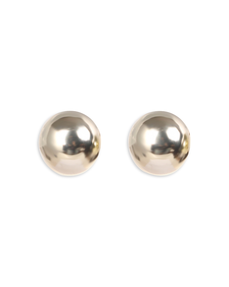 Aqua Button Stud Earrings - Exclusive