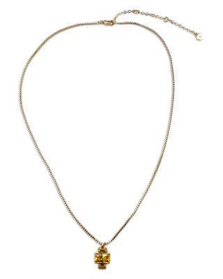 Cubic Zirconia Geometric Pendant Necklace, 17-20" - Exclusive