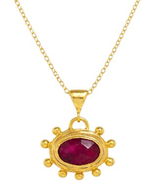  Zand Ruby Pendant Necklace