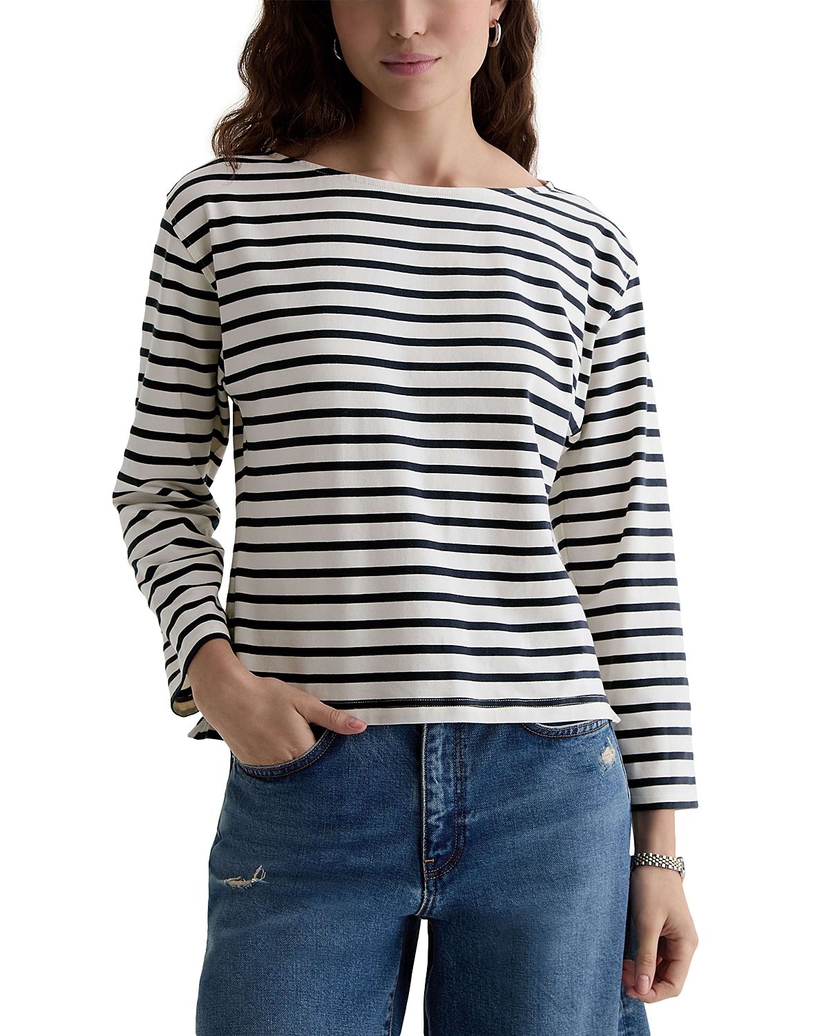 Ag Annie Boat Neck Long Sleeve Tee