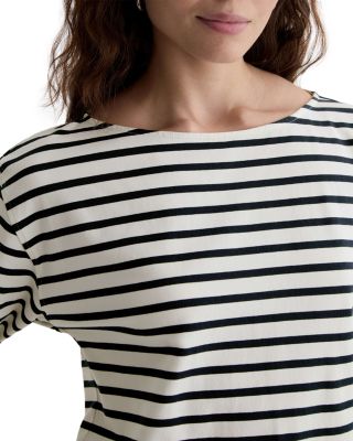 Annie Boat Neck Long Sleeve Tee