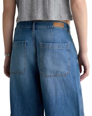 Stella Low Slung Palazzo Jeans in Galaxy