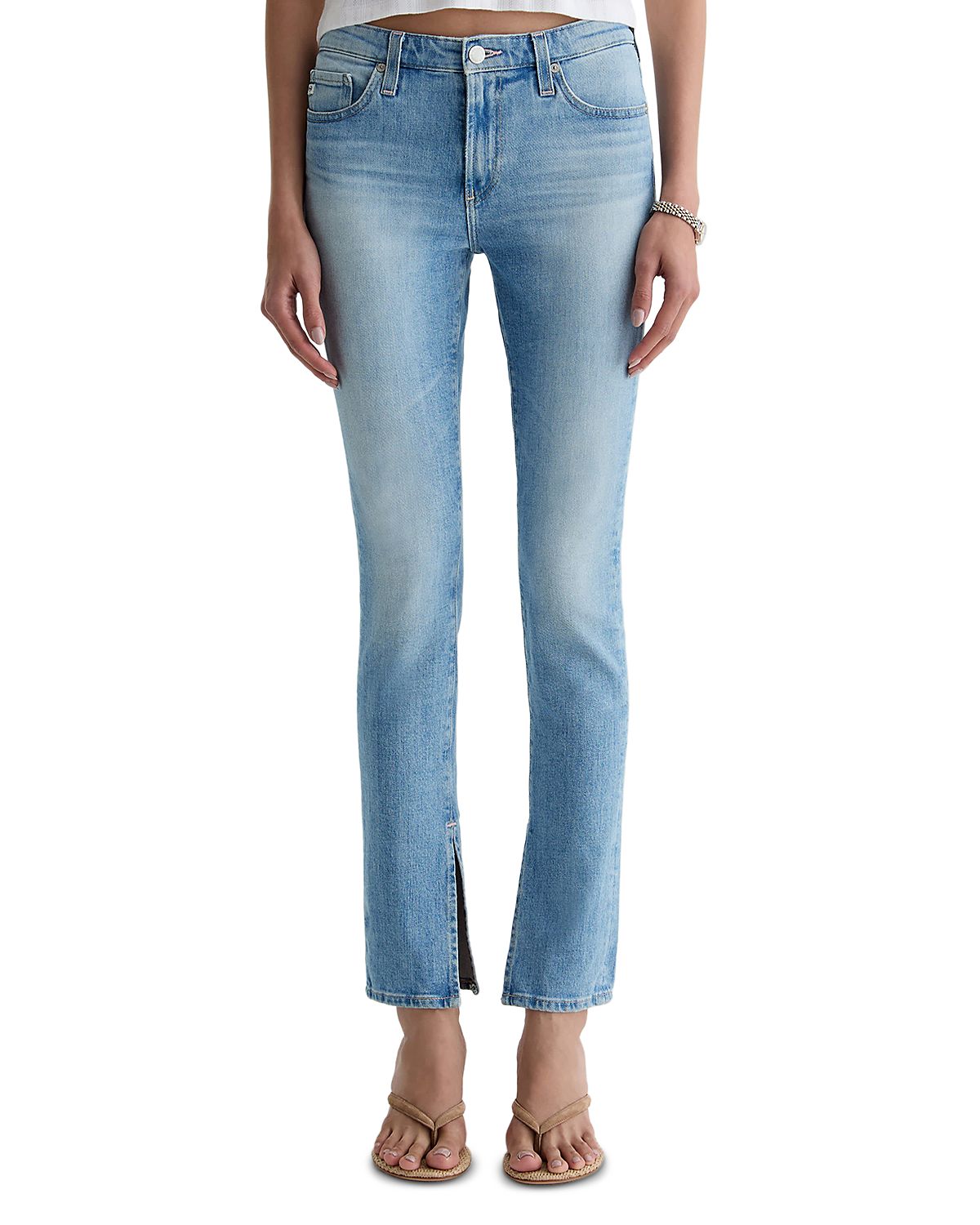 Ag Prima Mid Rise Slim Straight Jeans