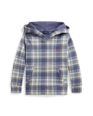 Boys' Plaid French Terry Hoodie & Shorts - Little Kid