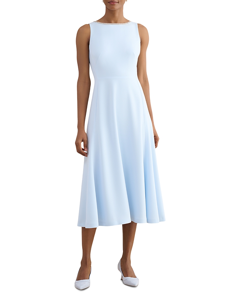 Hobbs London Petites Beatrix Embellished Midi Dress