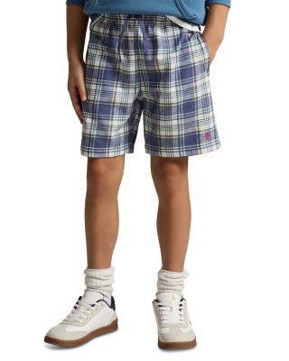 Boys' Plaid French Terry Shorts - Big Kid