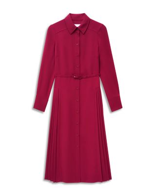 Ginny Pleated Skirt Shirt Dress