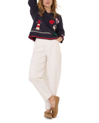 Seascape Motif Sweater