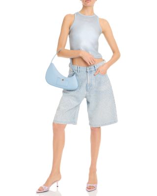 Ribbed Silver Plated Tank Top