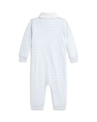 Boys' Striped Cotton Jersey Rugby Coverall - Baby
