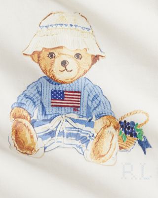 Girls' Polo Bear Tee & Linen-Cotton Shorts Set - Baby
