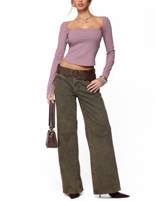 Polly Lacey Tie Back Top