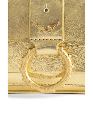 Kate Vintage Metallic Leather Wallet Bag