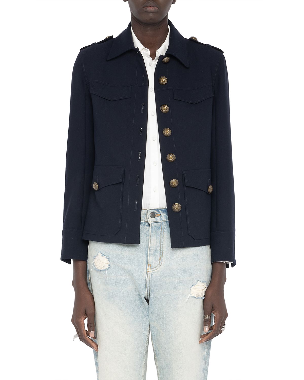 Zadig & Voltaire Veraman Button Front Blazer