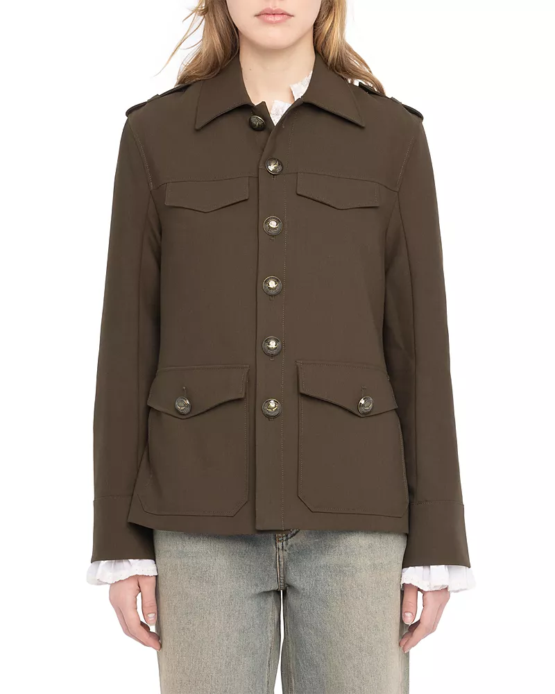 Zadig & Voltaire Veraman Button Front Blazer