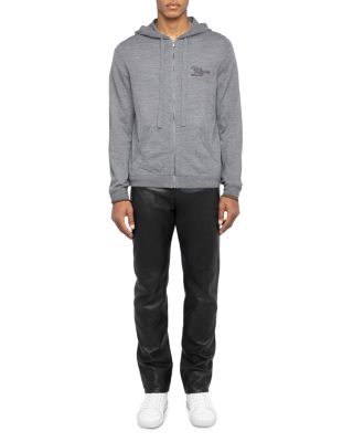 Double Cuff Logo Drawstring Hoodie