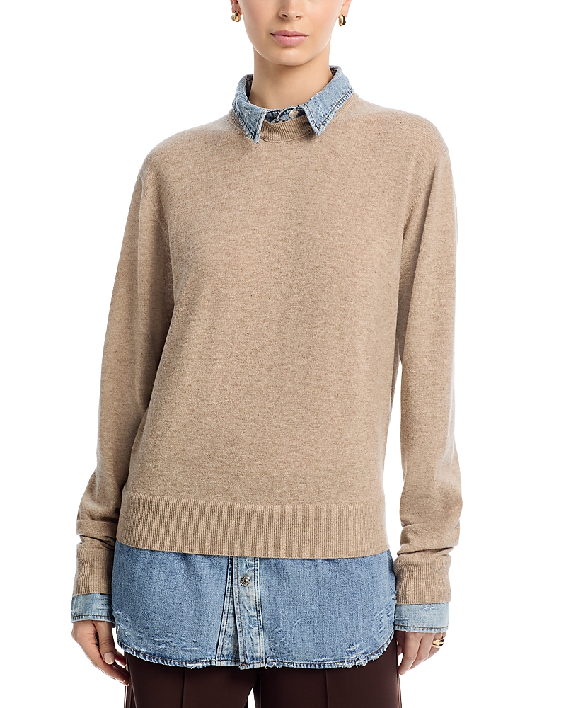 Acne Studios Layered Denim Shirt Sweater