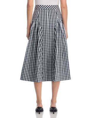 Robin Gingham Midi Skirt