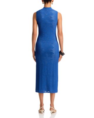 Placed Crochet Midi Dress - Exclusive