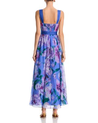 Floral Boarder Maxi Dress - Exclusive