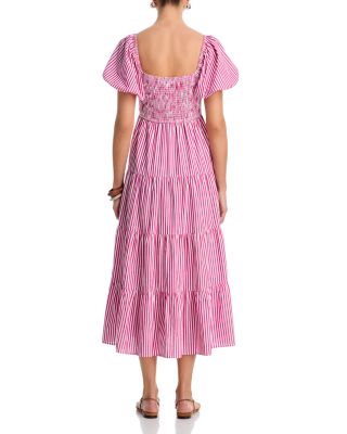 Stripe Poplin Midi Dress - Exclusive