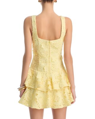 Lace Tiered Mini Dress - Exclusive