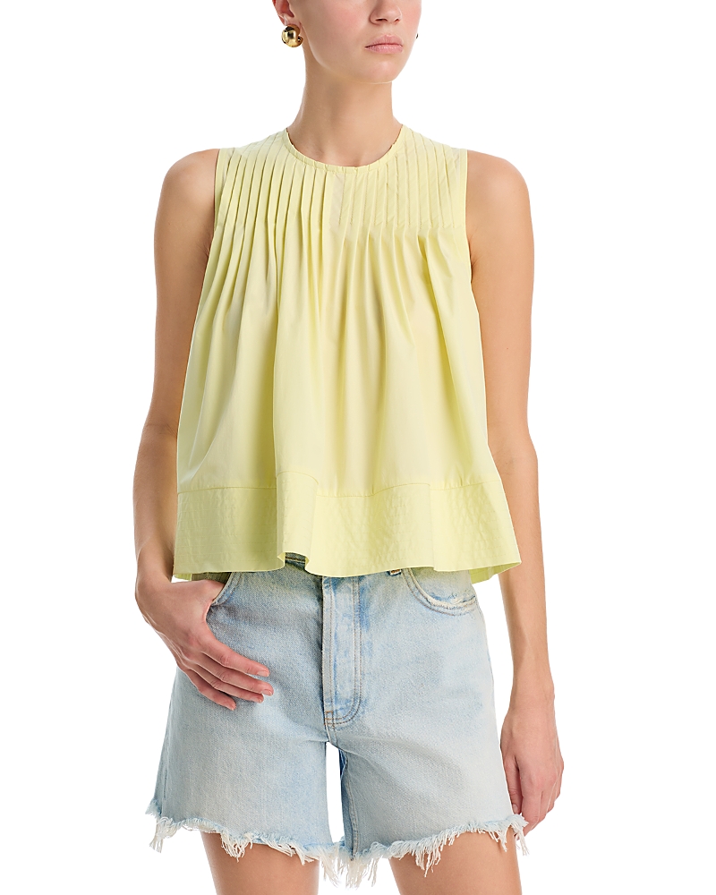 Aqua Pintuck Tank Top - Exclusive
