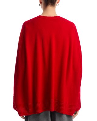 Crewneck Cashmere Cape Knit Sweater